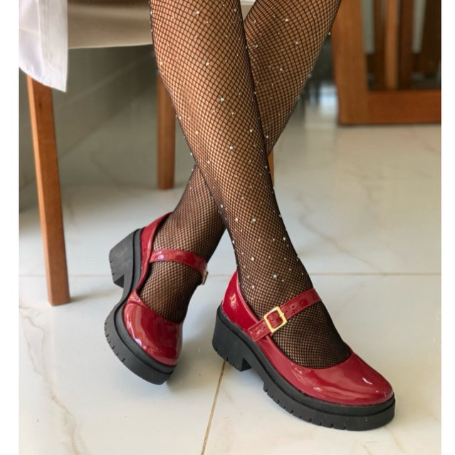 Sapato Boneca Mary Jane Feminino em Oferta na Shopee