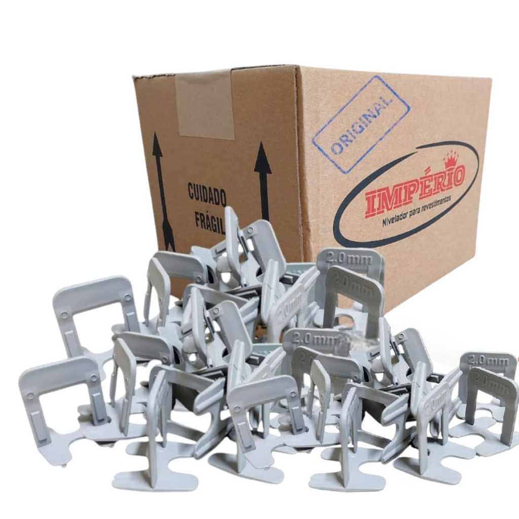 2000 Espaçadores Sem Cunha para Porcelanato Piso Modelo Slim