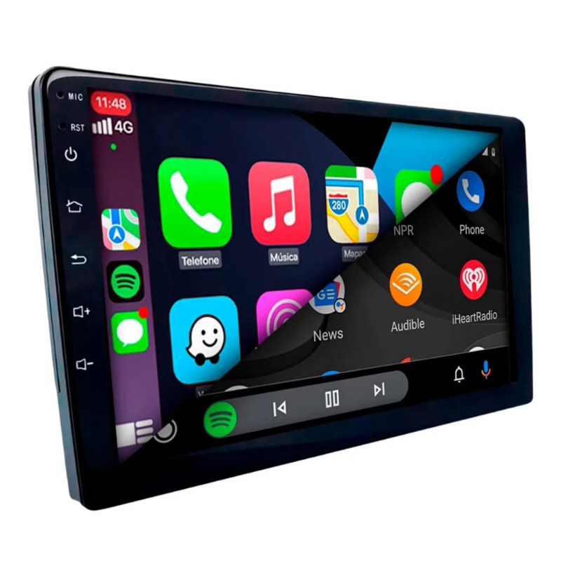 Central Multimídia 9Polegadas Android 15 CarPlay Android Auto Sem Fio GPS WiFi + Camera de ré