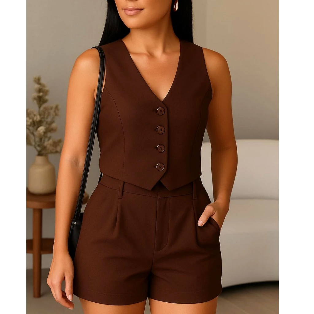 CONJUNTO BELLA COLETE e SHORT MODA PRIMAVEIRA VERÃO 2026 — imagem 1