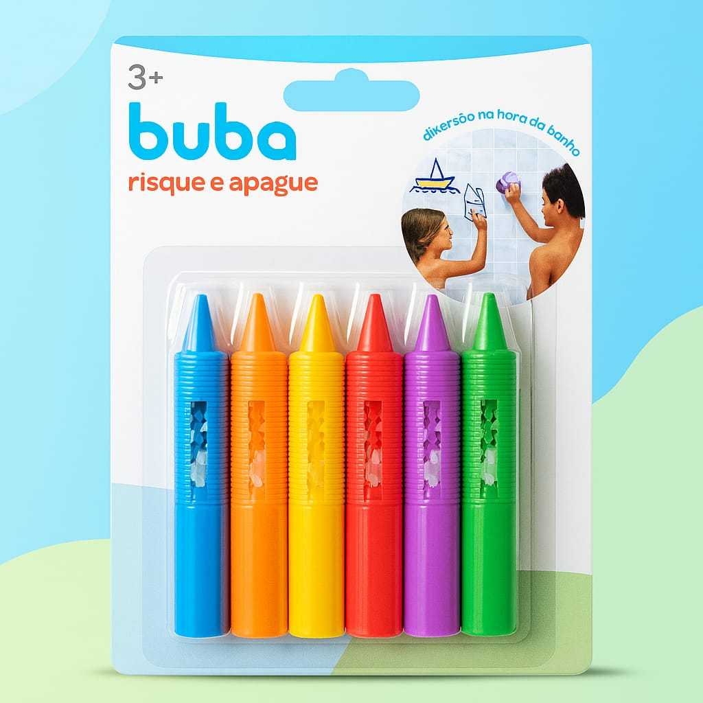 Risque e Apague Brinquedo Educativo Giz Lápis Infantil Hora Do Banho em Oferta na Shopee