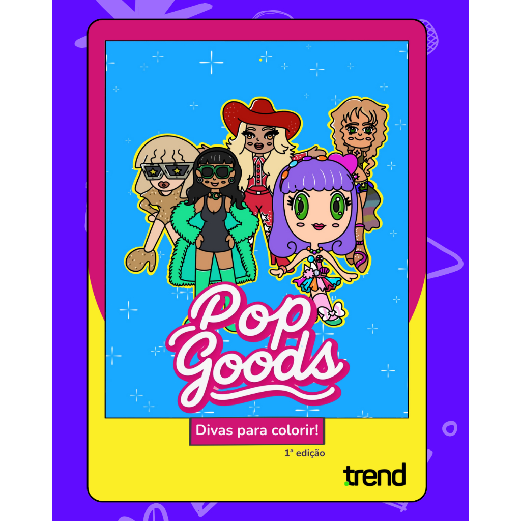 PopGoods Divas para Colorir – Cards A5, Papel 180g EXCLUSIVO Ponto Trend