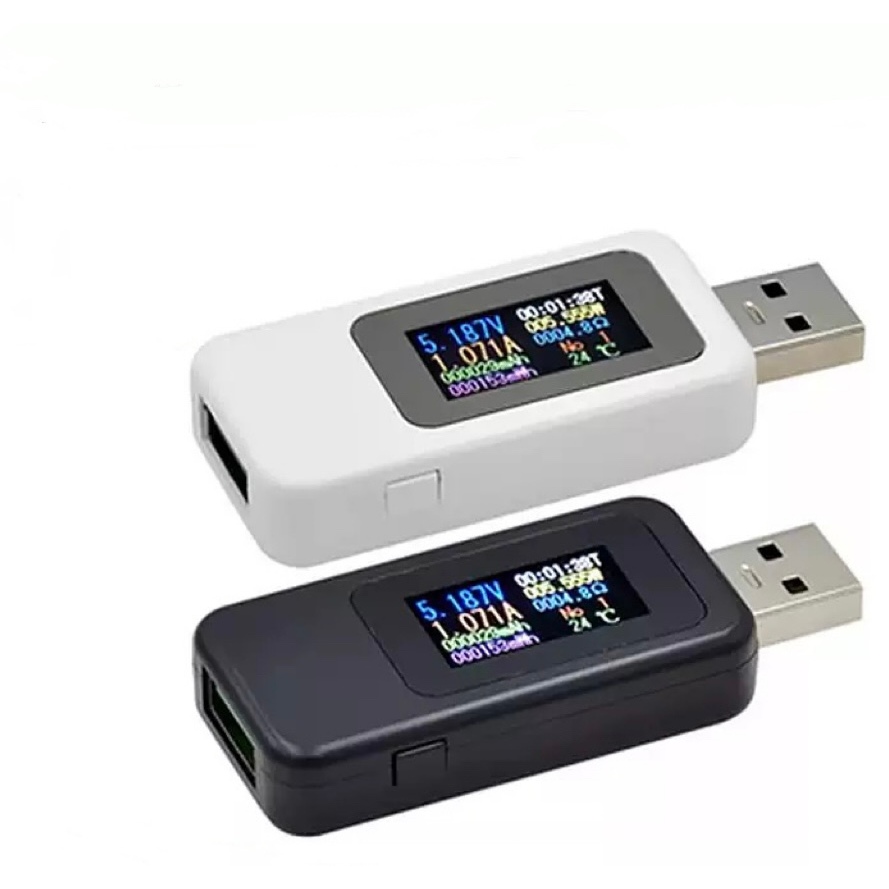 KWS-MX18L Medidor De Teste USB Tela Colorida Testador USB Carregador Detector Voltímetro Amperímetro