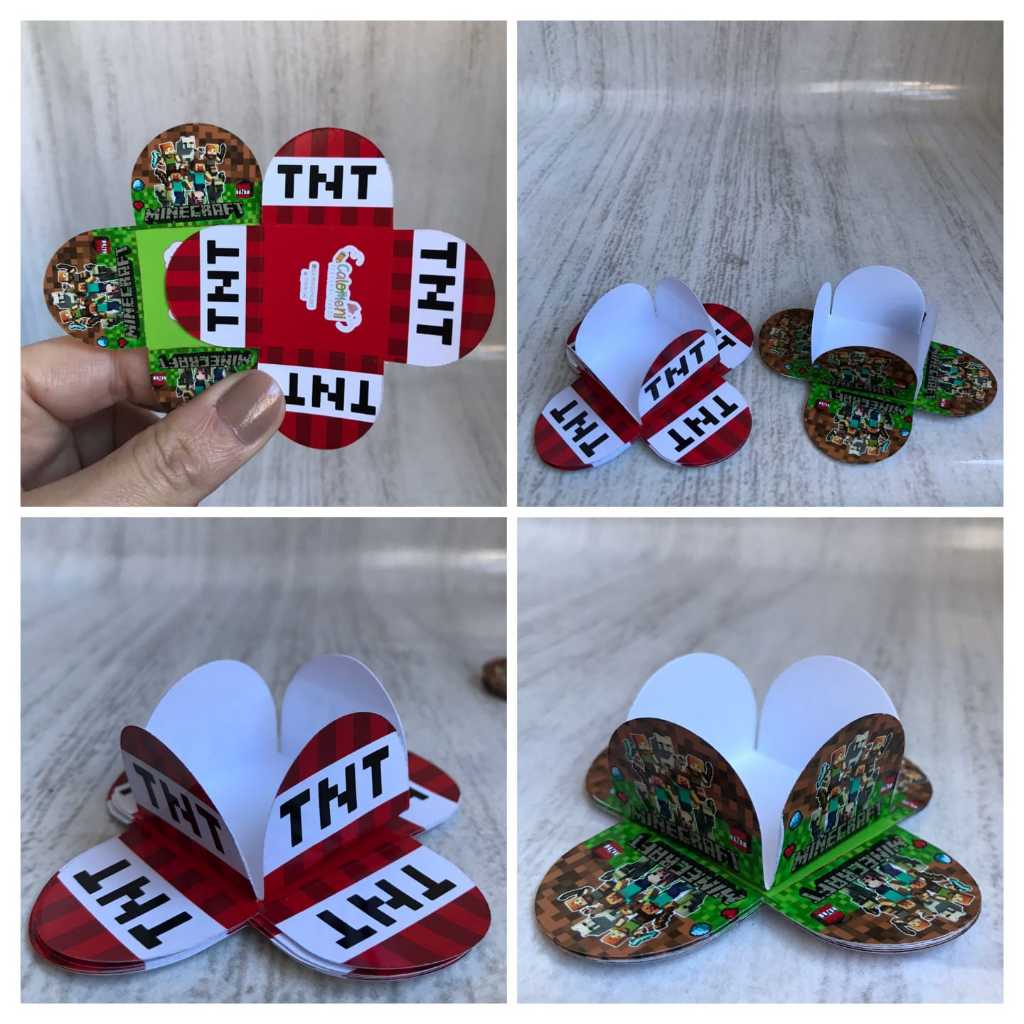 Forminhas de doce Personalizadas / Jogo Minecraft / TNT/Games/ Festa, Aniversário/Lembrancinhas em Oferta na Shopee
