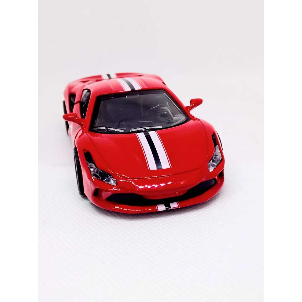 Miniatura Carrinho Metal Escala 1/36 Ferrari 488 Pista Abre As Portas