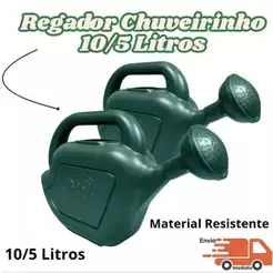 Regador Plantas Jardinagem de Plástico Bico CHUVEIRINHO 10/5 LITROS