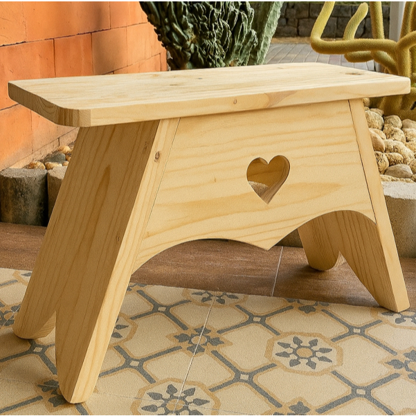 Banquinho de madeira decoraçao suculenta Expositor decorativo Rústico Boho em Oferta na Shopee