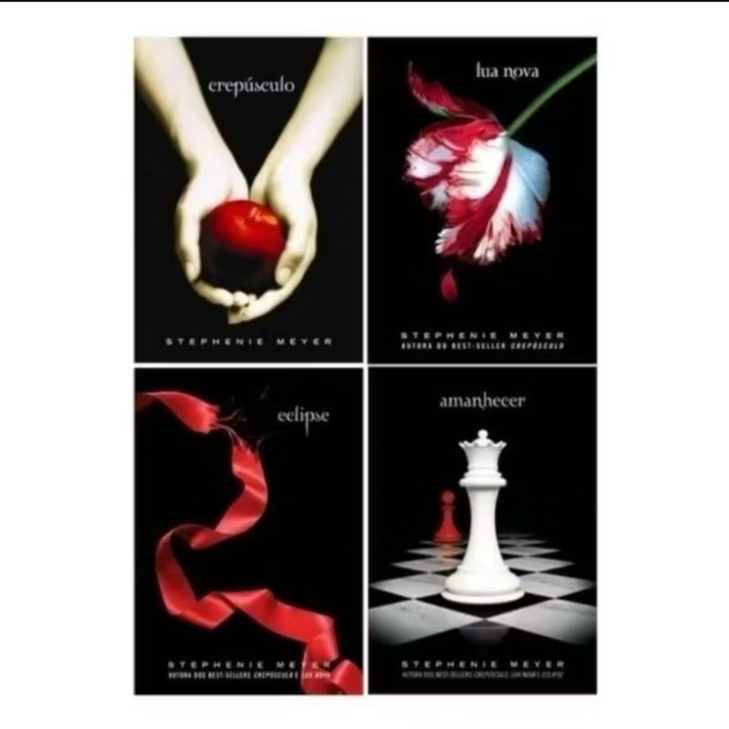 Saga Crepúsculo Completa 4 Livros - Lua Nova - Eclipse - Amanhecer