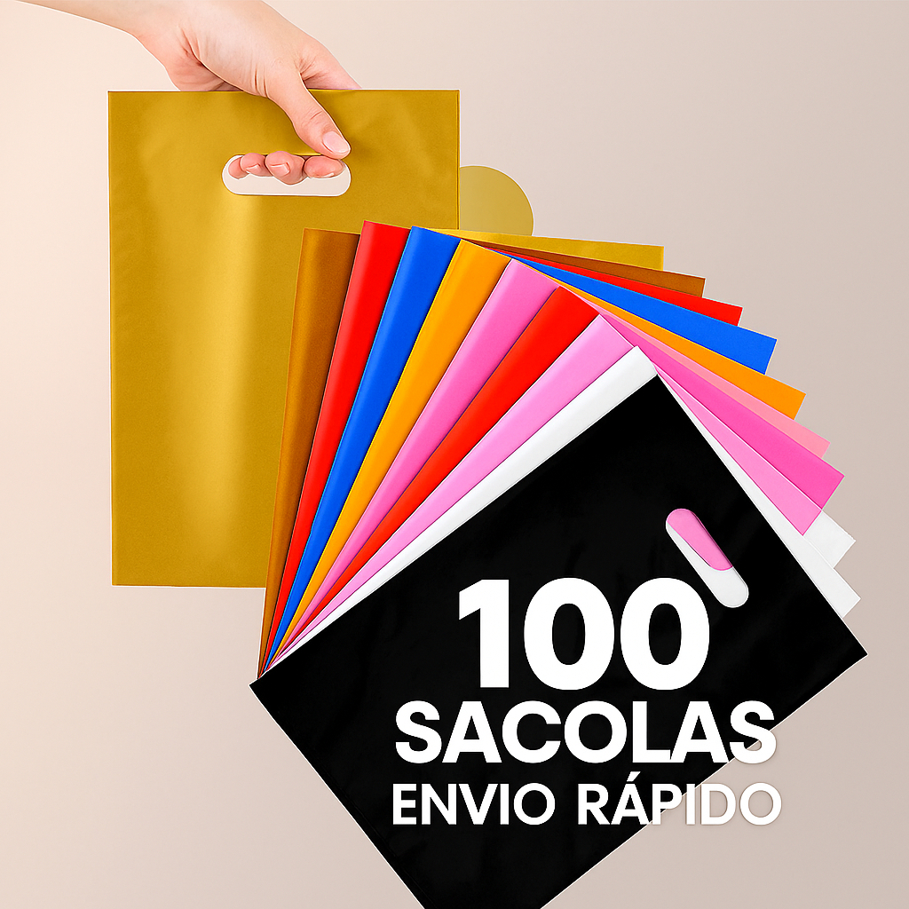 100 Sacolas Plástica 20x30 / Boca De Palhaço - Boca Triste - Loja em Oferta na Shopee