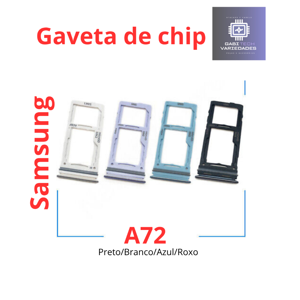 Gaveta Bandeja Slot Chip Samsung A72
