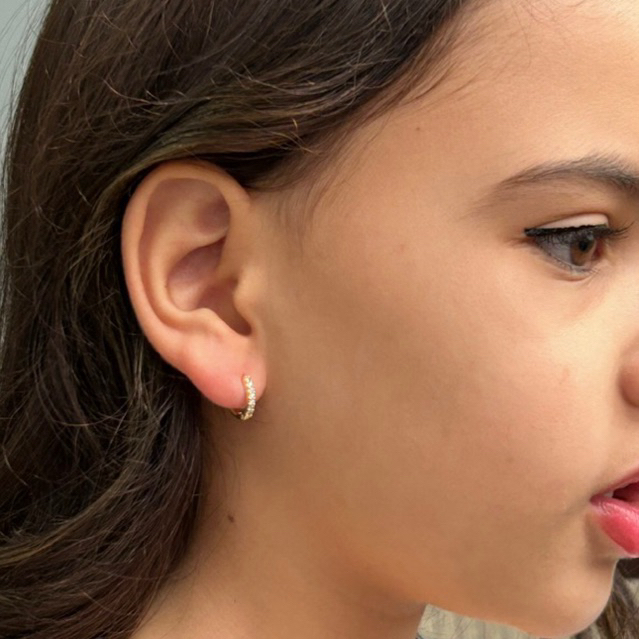 Brinco Infantil Argolinha Click Antialérgico Banhado A Ouro 18k Com Garantia em Oferta na Shopee