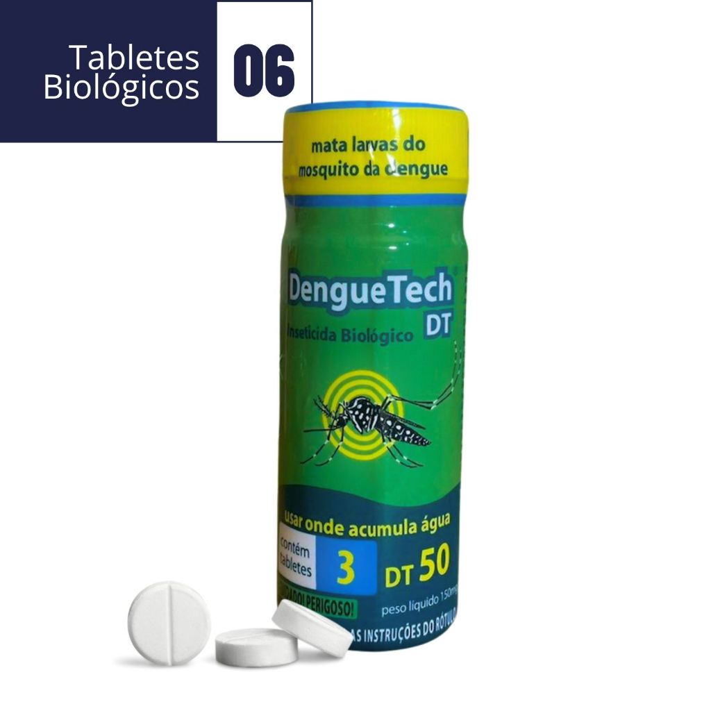 Larvicida Biológico 6 Tablets Mata Larva da Dengue - Denguetech