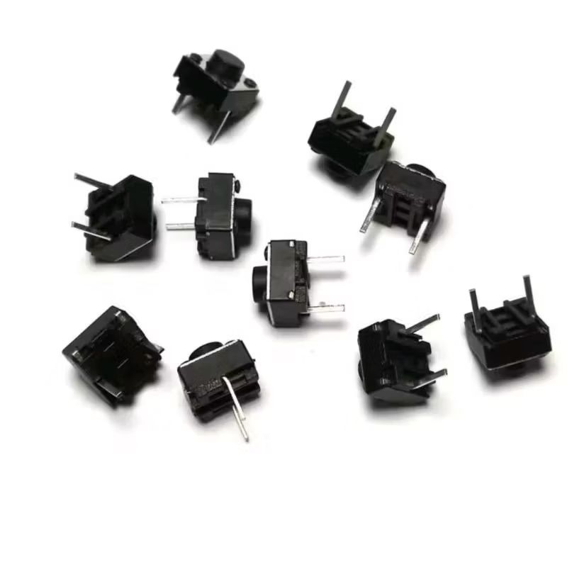 10x Botão Chave Tactil Microswitch Push Button 2 Terminais Arduino e Placas Eletrônicas.