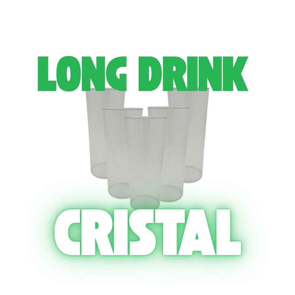 KIT 100 COPOS LONG DRINK  CRISTAL 350ML LISOS FECHADOS PARA PERSONALIZAÇÃO E PARA FESTA em Oferta na Shopee