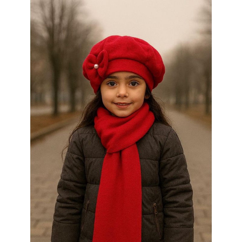 Boina ou Kit (Boina + cachecol) Feminino Infantil. em Oferta na Shopee