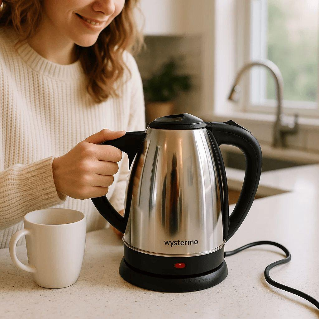 Chaleira Termica 1.8 2.0 Litros Com Tampa Desliga Automatico 110V 200V Inox em Oferta na Shopee