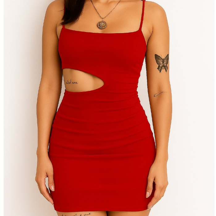 Vestido Curto Gringo com Recorte na Cintura Colado Alcinha Tubinho Forrado Premium em Oferta na Shopee