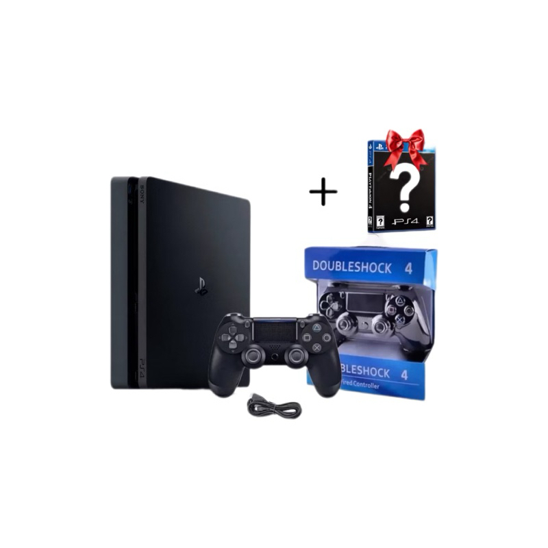 Vídeo Game PlayStation 4 com 1 Controle + 1 Jogo