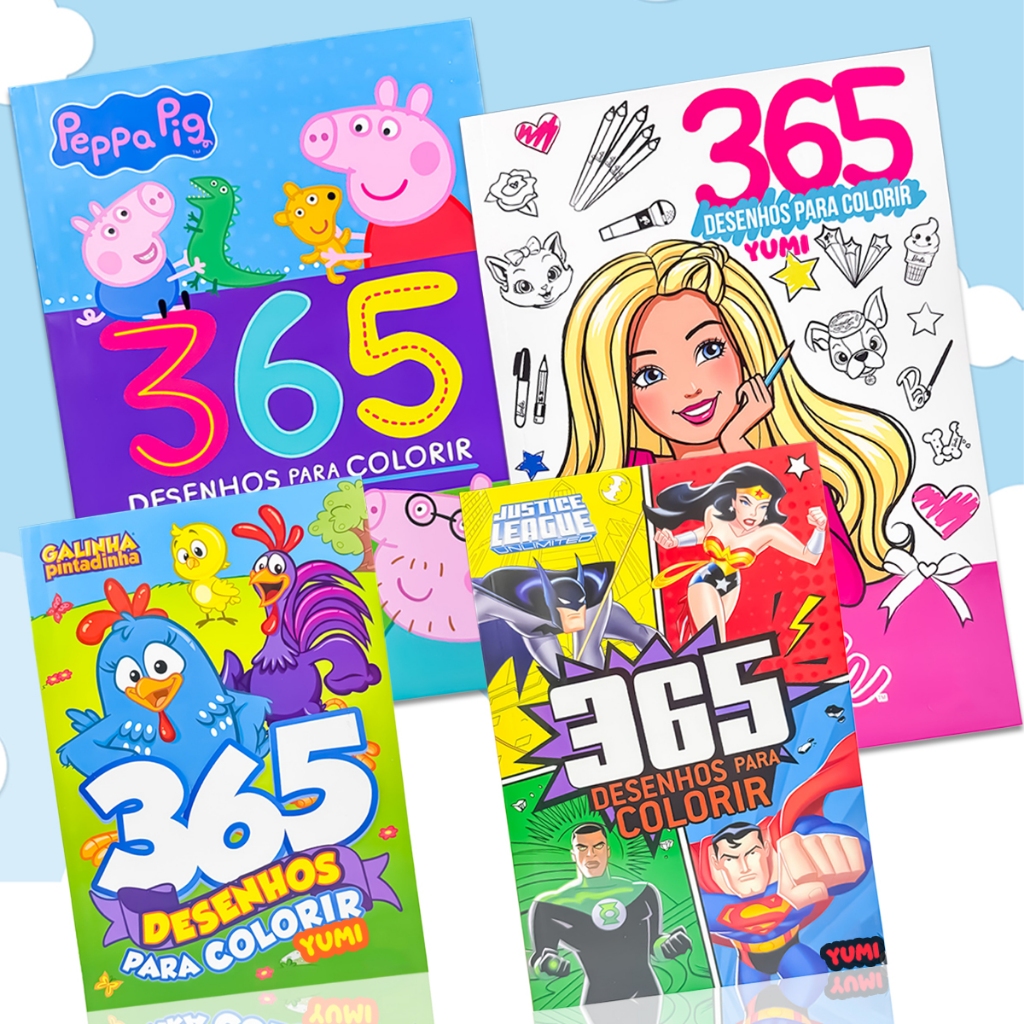 Coleção Livro de Colorir 365 Desenhos Caderno de Desenho Pintura Coloring Book Goods em Oferta na Shopee