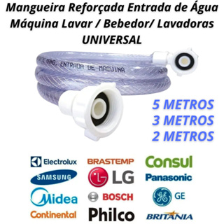 Mangueira de Entrada Máquina de Lavar Reforçada 5 Metros Lavadora Bebedouro Universal em Oferta na Shopee