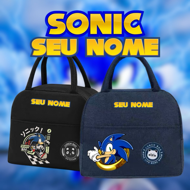 Lancheira Térmica SONIC com SEU NOME – Isolamento Térmico | Ideal para Marmita Fitness Escola Trabalho Lazer em Oferta na Shopee