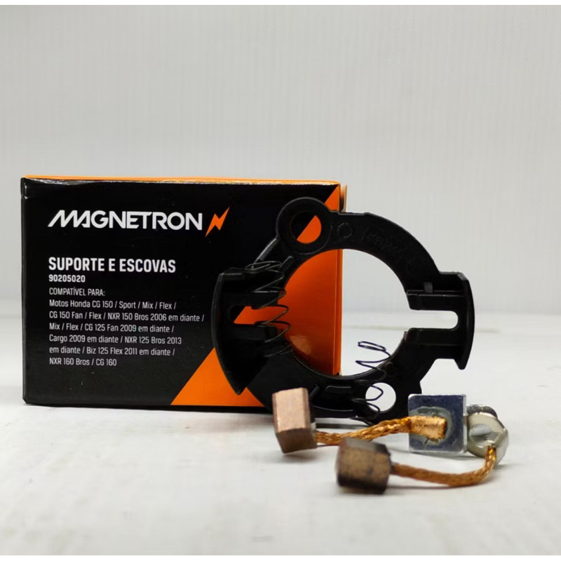 Suporte Escova Motor porta escova Cg Fan Titan 125 150 160 NXR BROS 150 NXR BROS 160 2016 A 2025 Magnetron