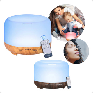 Umidificador Ultrassônico Silencioso com Luz LED e Aromaterapia em Oferta na Shopee