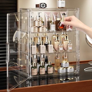 Caixa Organizadora Mesa Acrílico Grande Transparente Tampa Protetora Antipoeira Para Maquiagem e Action Figures em Oferta na Shopee