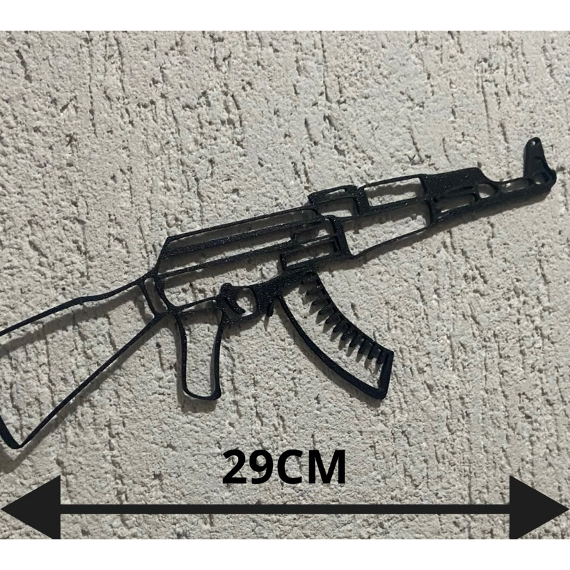 Ak 47 Decoração Gamer-Rifle Ak 47-Rifle Ak 47 decoração de Parede-AK 47 Decorativa em Oferta na Shopee