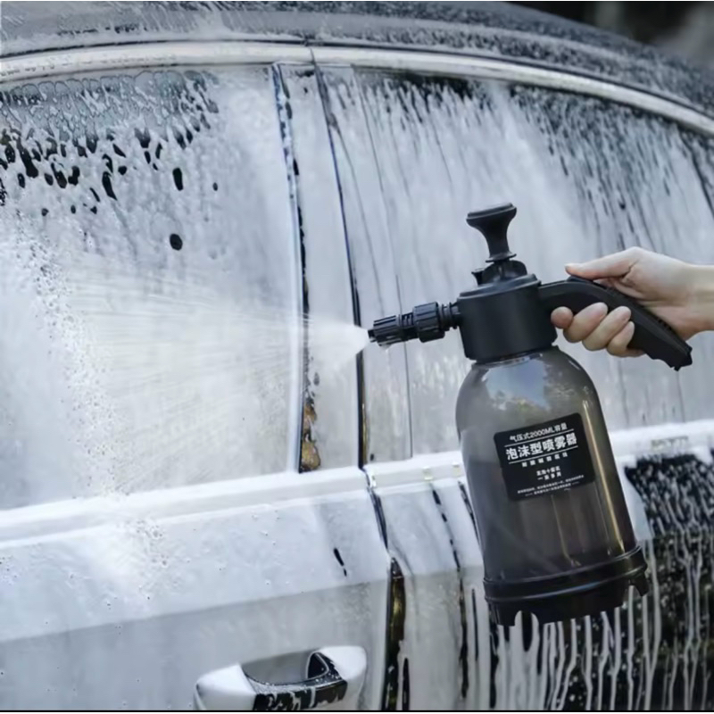 pulverizador snow foam canhão de espuma manual  pressão  2 litros compressão  borrifador jardim lava carro moto