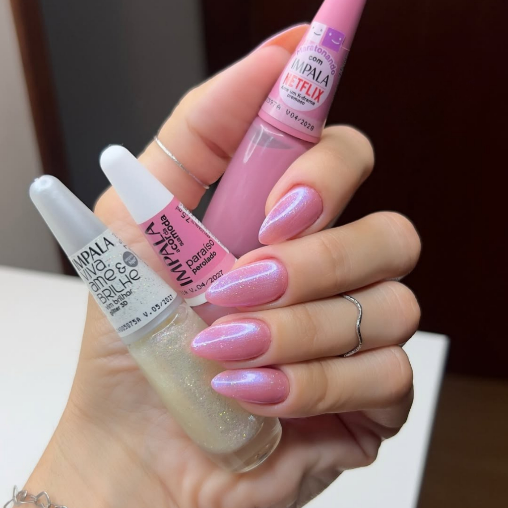 Kit 3 Esmaltes Impala Cores Claras Coleção Netflix Nova Moda Manicures Clássicas Madrinhas em Oferta na Shopee
