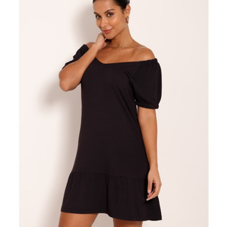 Vestido Ombro a Ombro  Curto Elegante Fashion Tendência Casual em Oferta na Shopee