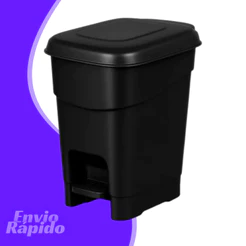 Lixeira Grande Com Pedal 40 Litros Cozinha Banheiro Restaurante Cesto De Lixo Plastico Pezinho Pé