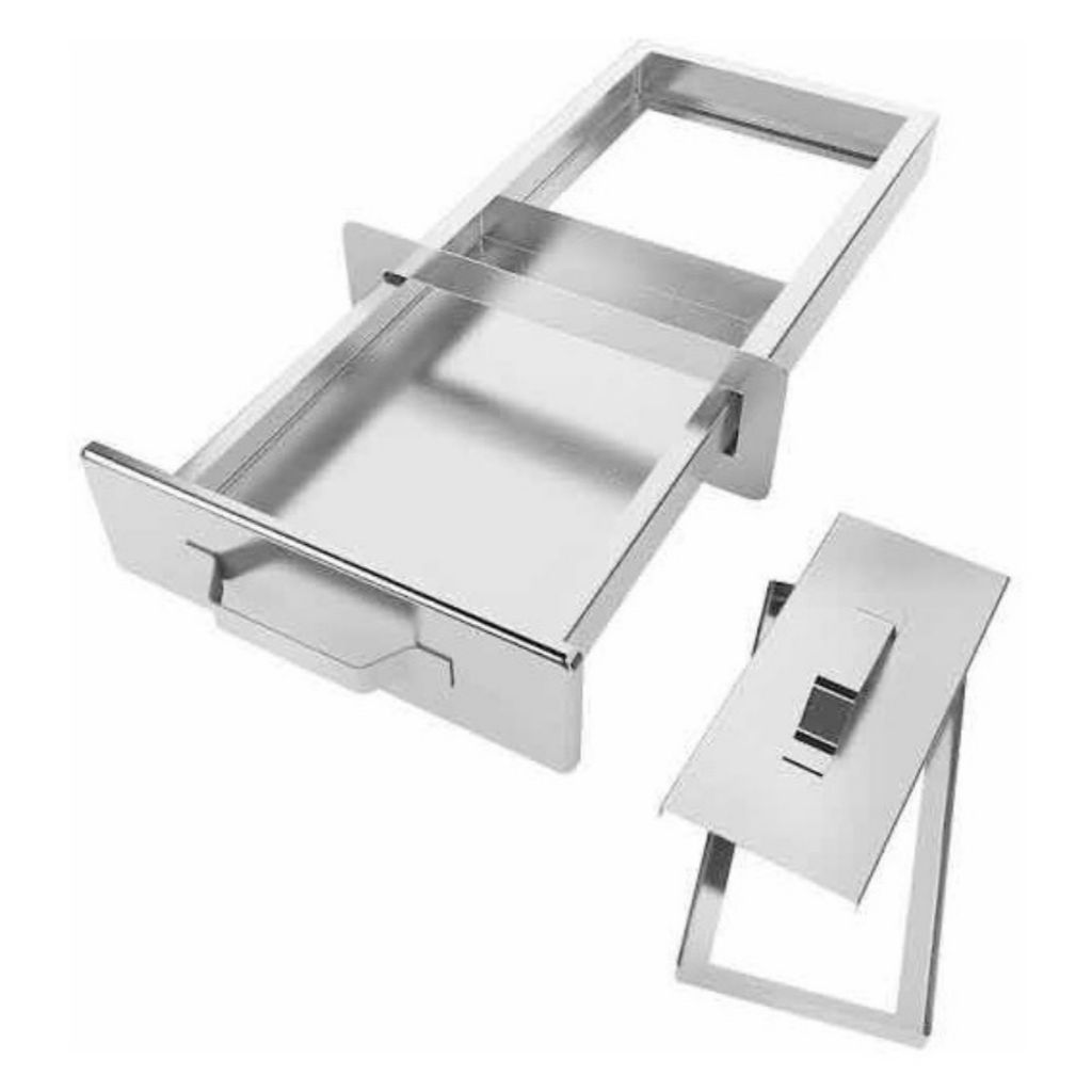 Gaveta Premiun 100% inox gaveta cinzeiro churrasqueira de alvenaria