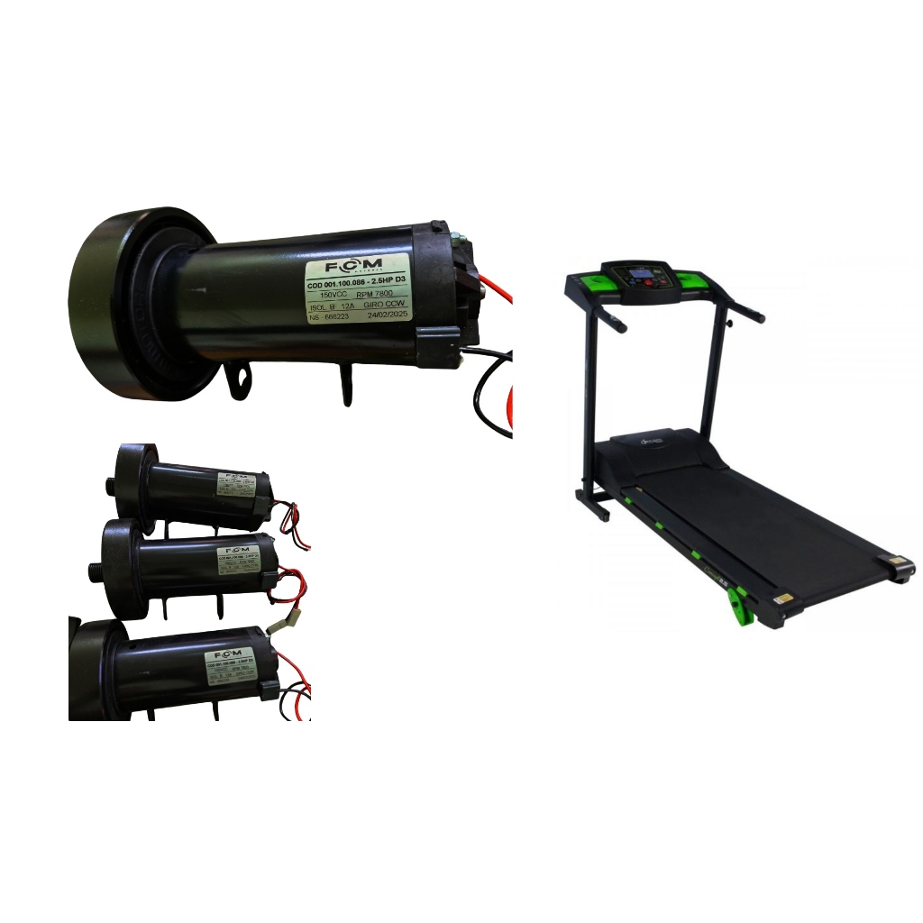 Motor  FCM 2.5 e Lona Para Esteira Concept 2.5 /Energy 2.1 /Concept 2.1