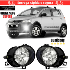 Par Farol Milha Volksawagen Crossfox 2005 2006 2007 2008 2009 2010 1ª Linha Farol Auxiliar