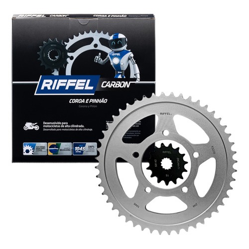 Kit Coroa e Pinhão 1045 XR/NR/CBX RIFFEL