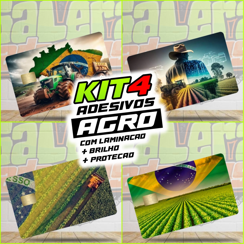 Adesivo de PROTEÇÃO para cartão de crédito e débito SKIN CARD (película protetora) - AGRO Terere Agronomia Mate