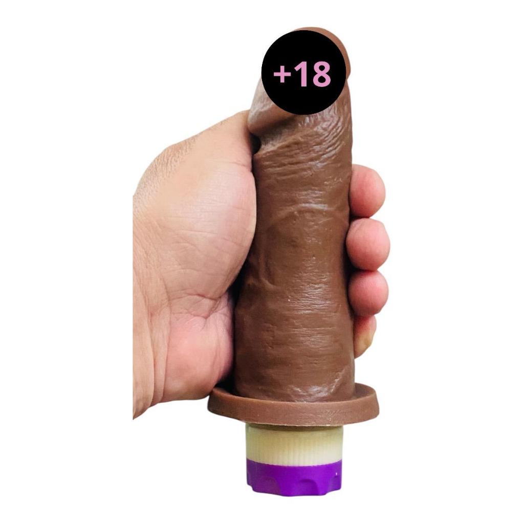 Pênis Macio Em Silicone Com Vibro - 15 X 3,5 Cm +brinde