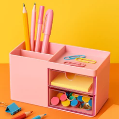 Organizador Porta Maquiagem Treco Organizador de Escritório Com Gaveta Escritório Quarto Cozinha