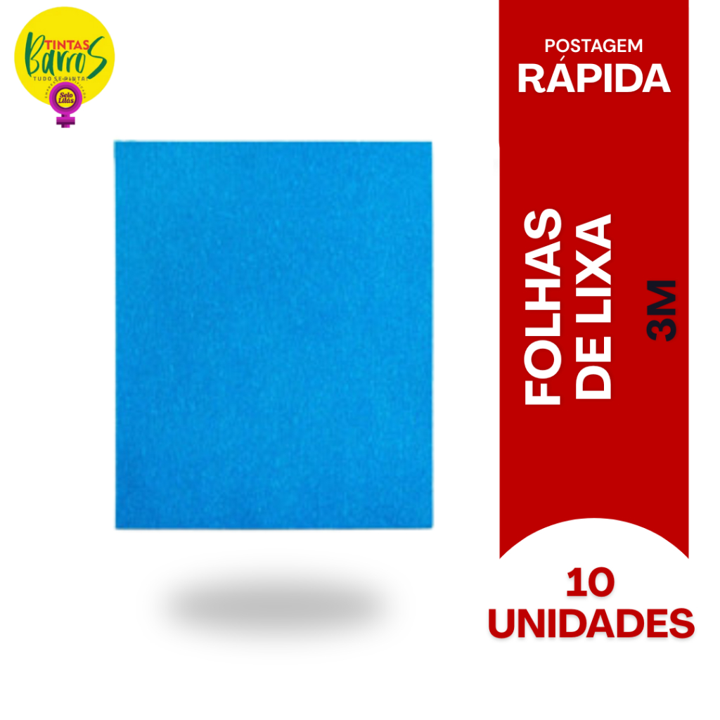 LIXAS PARA LIXAMENTO A SECO BLUE KIT COM 10 338U 225X275 3M em Oferta na Shopee