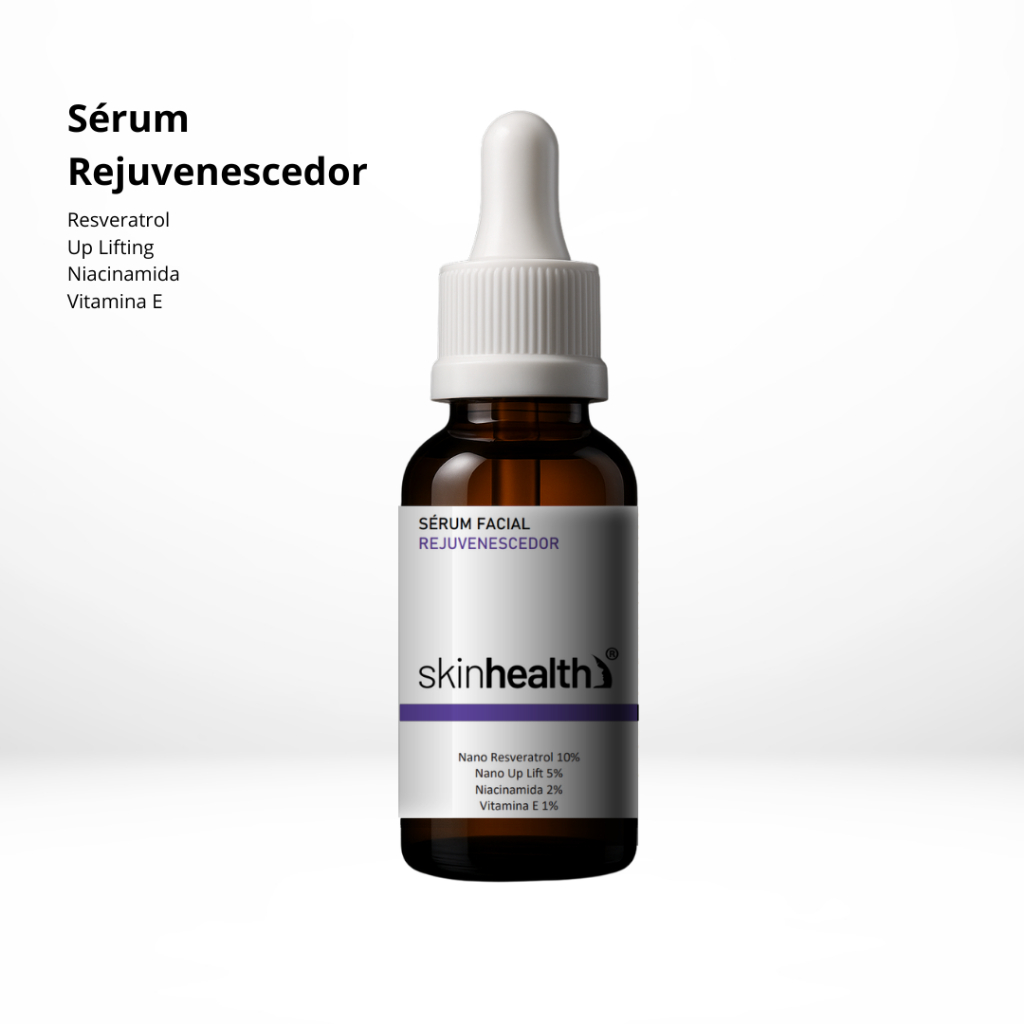 Sérum Rejuvenescedor 4 em 1 30ml - Niacinamida 2% - Nano Resveratrol 10% -+ Vitamina E