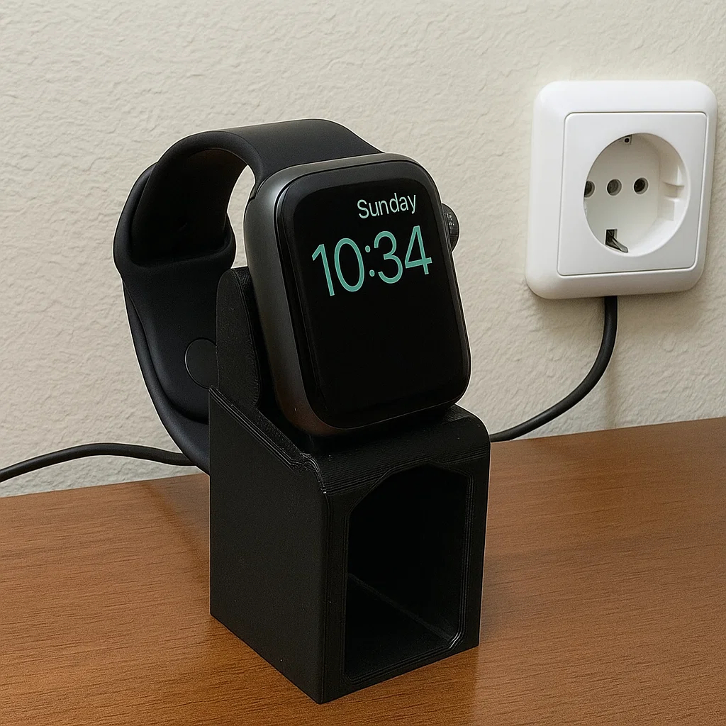 Suporte Carregador Relógio Smartwatch Design Funcional Organização Base Estável Prático Visual Moderno Mesa Quarto Sala