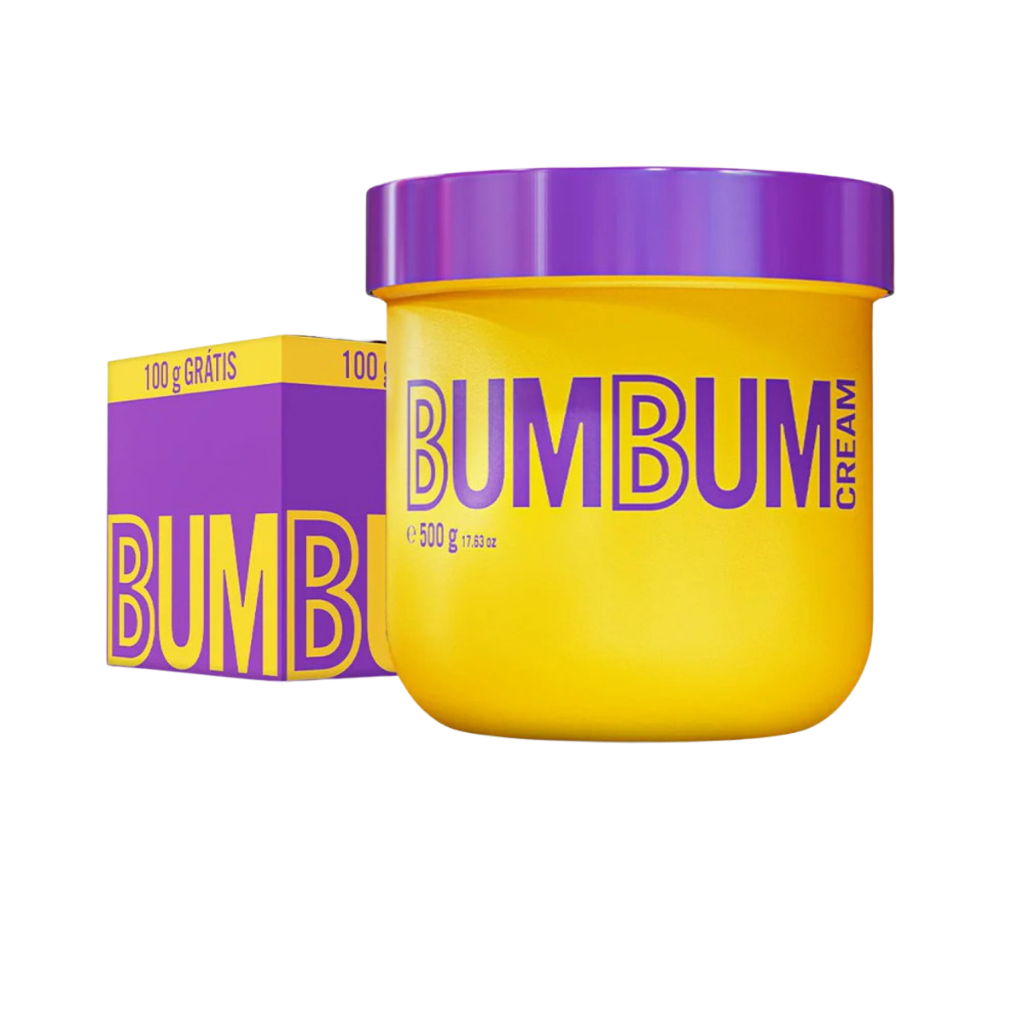 Bumbum Cream 500g Creme Tratamento Redutor de Celulite Estrias Hidratante Corporal Ação Termogênica