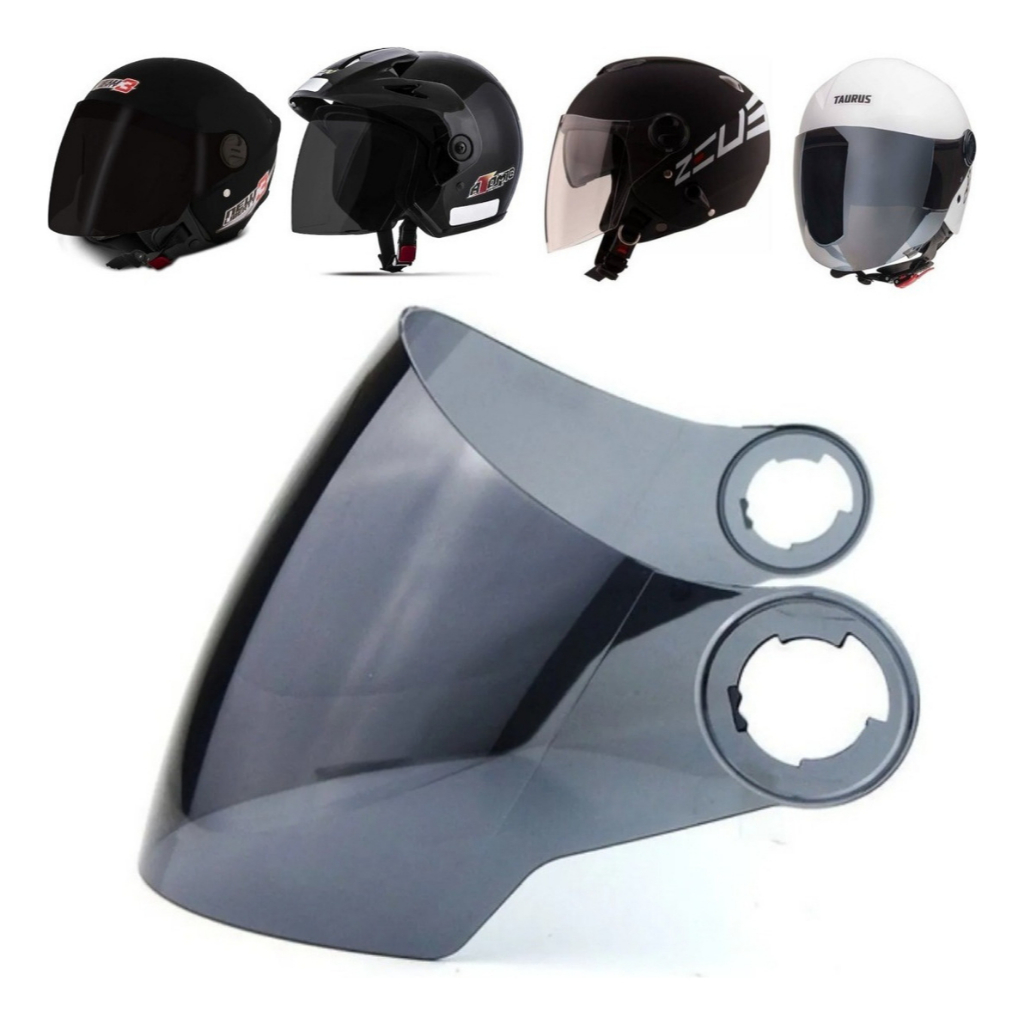 Viseira Fumê Capacete Aberto ProTork New Liberty Three - New Atomic