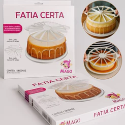 cortador fatia certa para bolos mago(CHOCO)