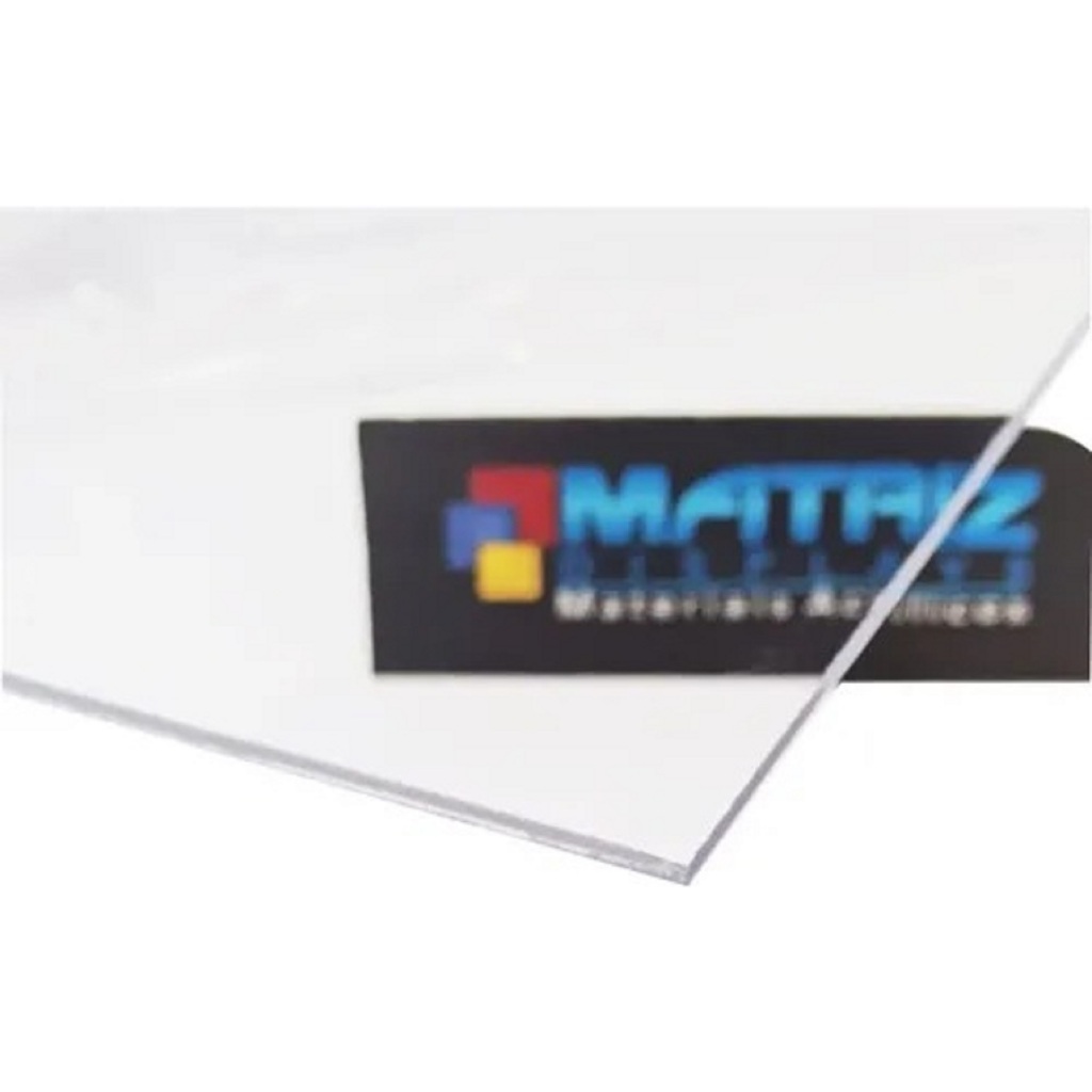 Placa Ps Poliestireno Cristal 2mm 100x40cm