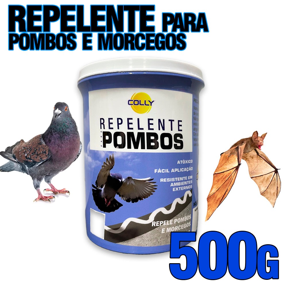 Espante Pombo Repelente Pombo 500gr - Gel Espanta Morcegos Pombos | Inibe Pouso