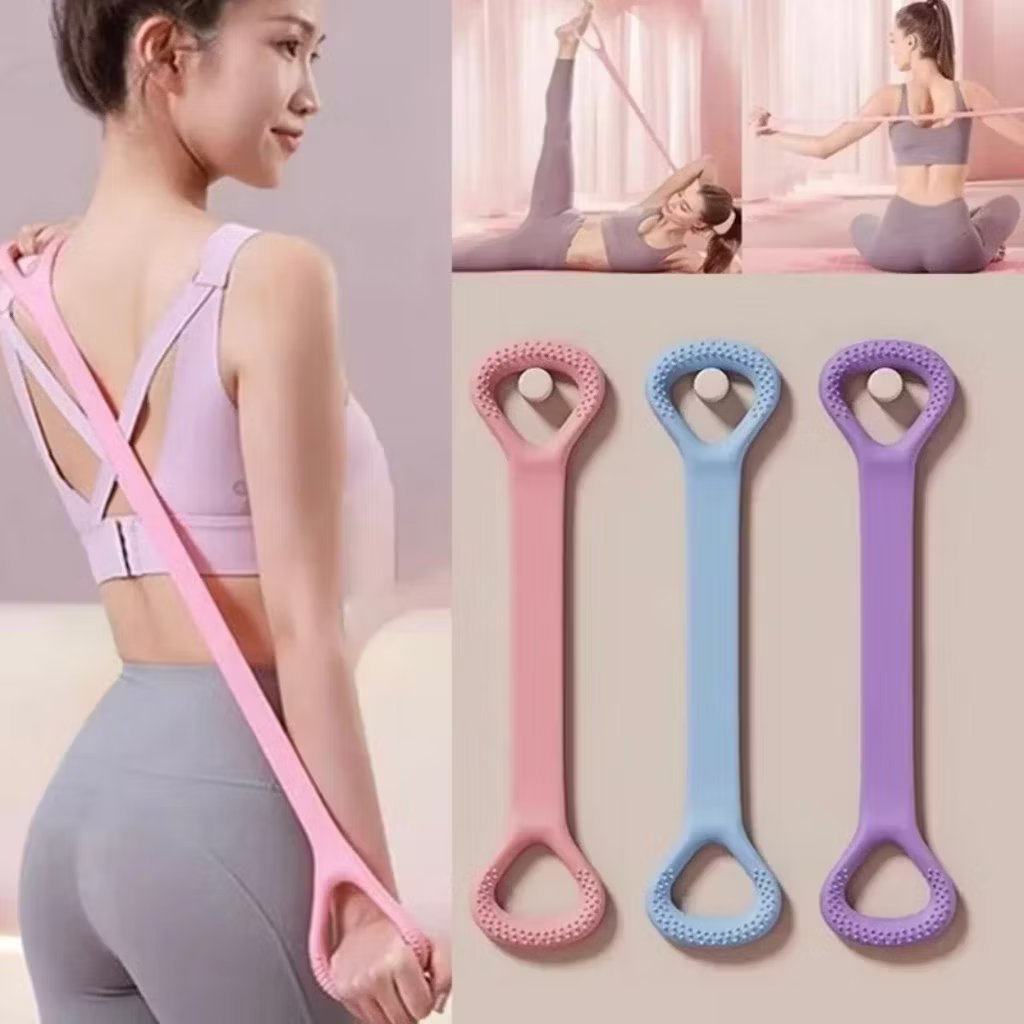 Faixa de Resistência Elástica de Yoga e Pilates - Ideal para Treinos, Alongamentos e Exercícios em Oferta na Shopee