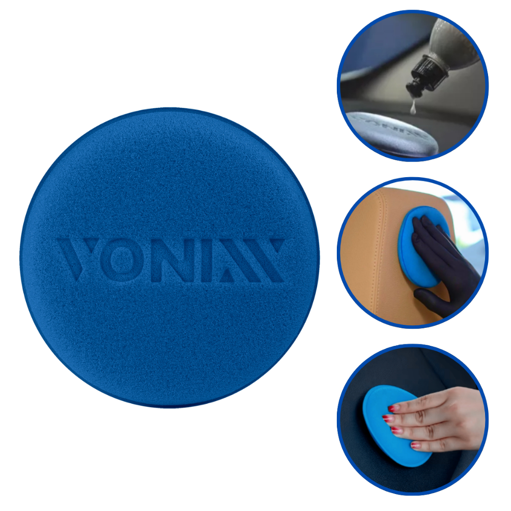 Aplicador de Espuma Vonixx Azul Para Realizar Aplicações de Produtos Para Condicionamento de Plásticos e Pneus em Oferta na Shopee